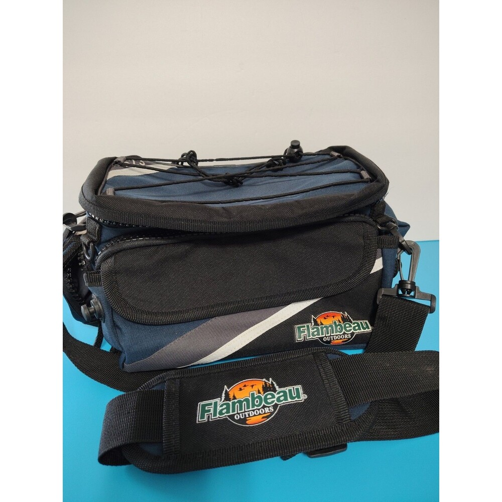 Flambeau Outdoors Fishing/Hunting AZ3 Bag Multiple Zippers Pockets Strap Tackle